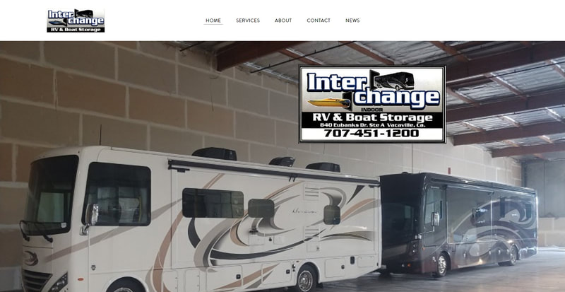 Link to Interchange RV and Boat Storage, Vacaville, CA - previous client, business closed