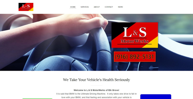 Website for previous client L&S MotorWerks, Elk Grove, CA