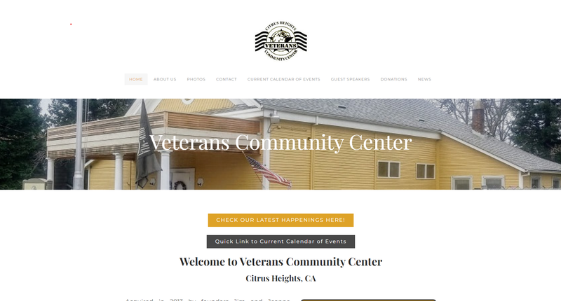 Veterans Community Center, Citrus Heights, CA - a place for Veterans of all branches to gather and enjoy